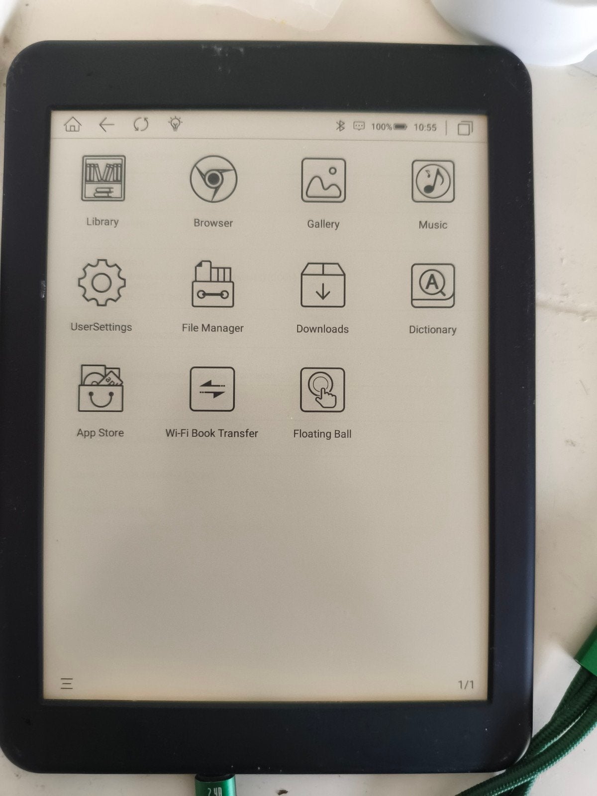 Likebook Mars E-reader - Zo goed als nieuw, Computers en Software, Bluetooth, Ophalen of Verzenden, Zo goed als nieuw, 7 inch
