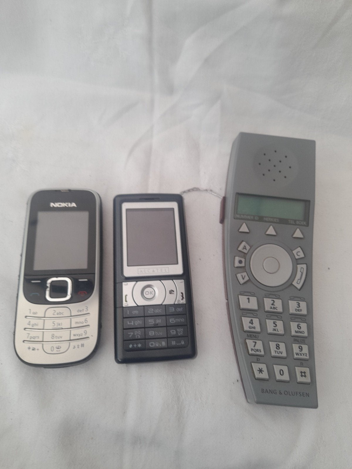 Vintage Mobiele Telefoons: Nokia, Alcatel, B&O, Ophalen of Verzenden, Geen camera