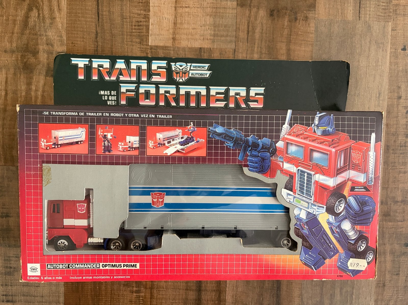Vintage G1 “IGA” Optimus prime, G1, Ophalen of Verzenden, Gebruikt, Autobots