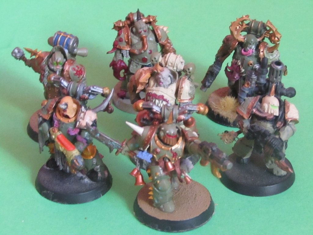 OOP Death Guard Plague Marines, Hobby en Vrije tijd, Wargaming, Met verf, Gebruikt, Verzenden, Figuurtje(s)