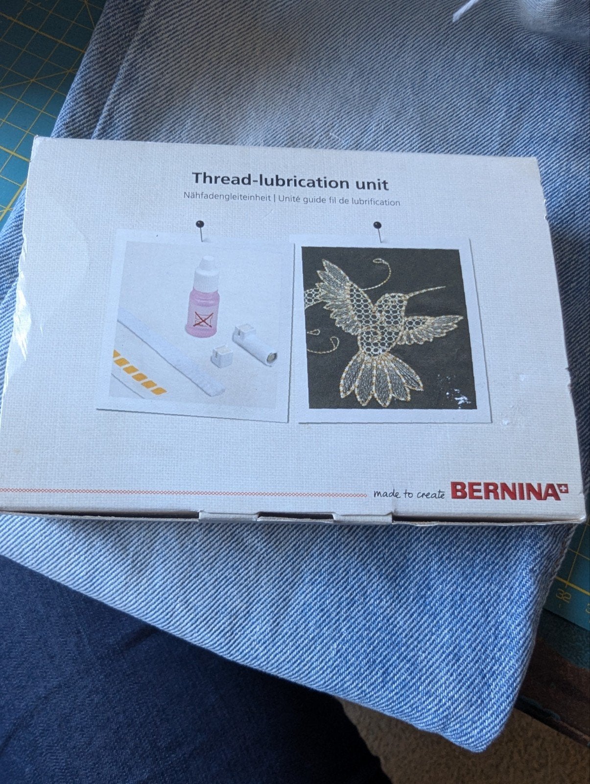 Bernina draad smeer set, thread-lubrication unit, Ophalen of Verzenden, Lockmachine, Bernina