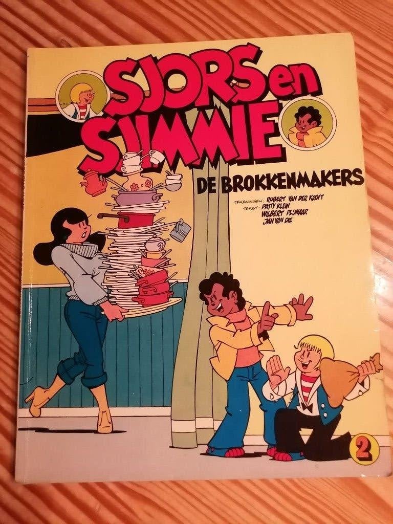 Sjors en Sjimmie de Brokkenmakers eerste druk 1978, Boeken, Gelezen, Eén stripboek, Ophalen of Verzenden, Patty Klein