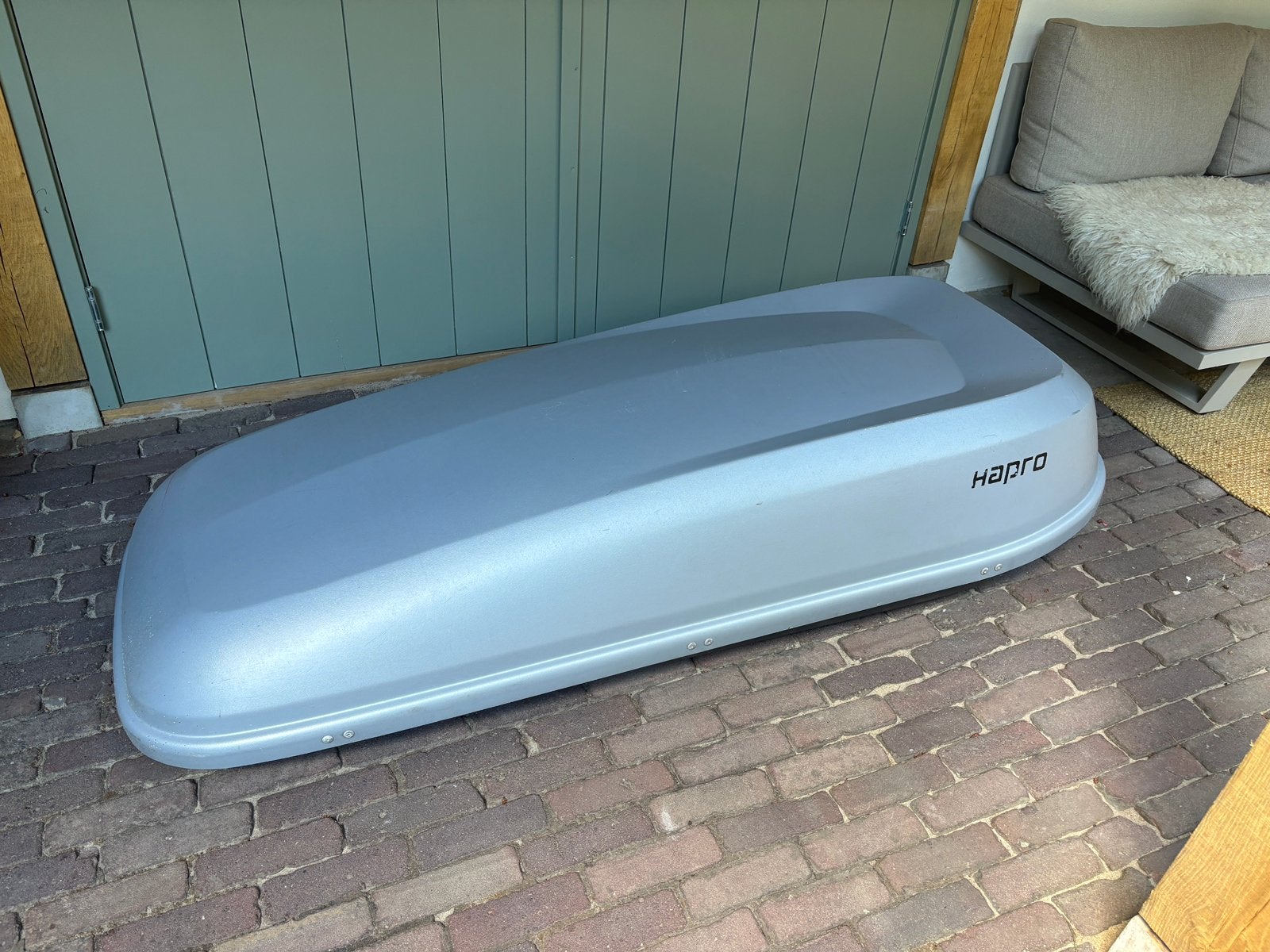 Dakkoffer Hapro Probox 460 grijs skibox, Ophalen, Gebruikt