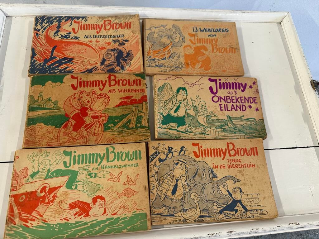 Jimmy Brown Stripboeken - Vintage Collectie (3 stuks), Meerdere stripboeken, Ophalen of Verzenden, Gelezen