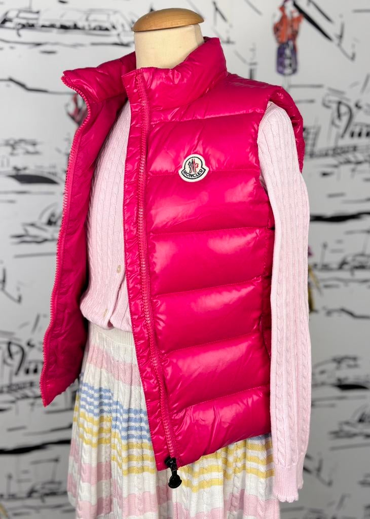 Moncler roze Ghany dons bodywarmer maat 10, Kinderen en Baby's, Moncler EU, Zo goed als nieuw, Moncler, Customercare@moncler.com