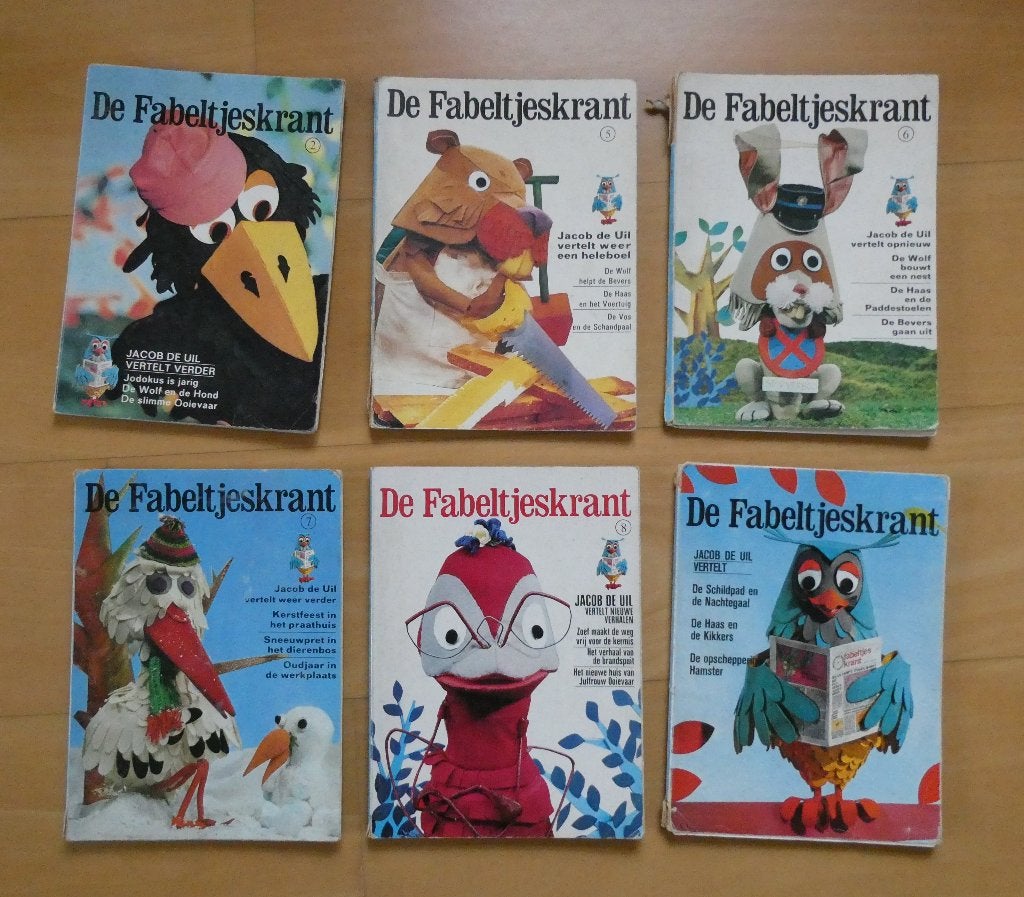 6 vintage Fabeltjeskrant boekjes, Ophalen, Gelezen, Fictie algemeen
