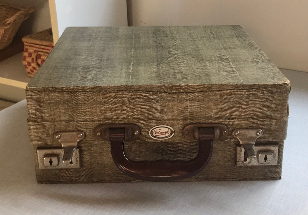 Vintage Platenkoffer Triumph, Muziek en Instrumenten, Ophalen of Verzenden, Onbekend, Onbekend, Onbekend
