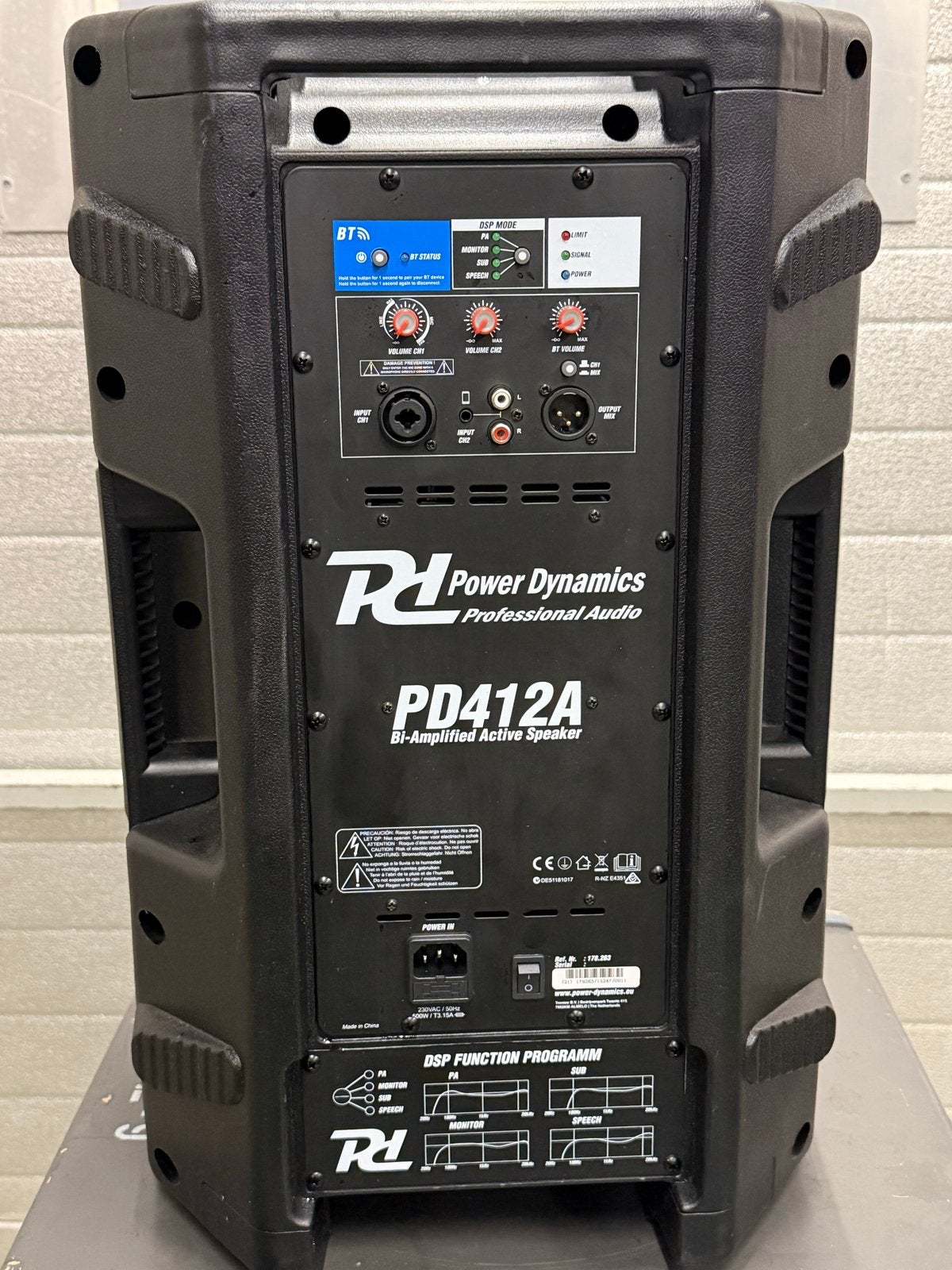 Power Dynamics PD412A BT speaker - Demo model, Audio, Tv en Foto, Luidsprekers, Ophalen, Zo goed als nieuw, Overige typen, Overige merken