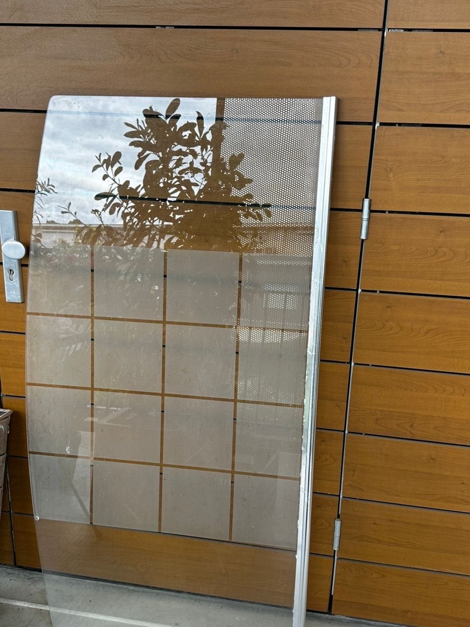Glazen deurpaneel met patroon, Gevelraam of Ruit, Gebruikt, 80 tot 120 cm, 160 cm of meer