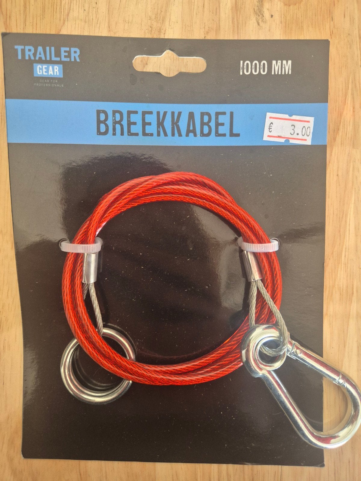 Nieuw breekkabel 1meter voor aanhanger of trailer, Nieuw, Ophalen of Verzenden, Trailer Gear, Onbekend