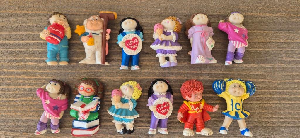 Verzameling Cabbage Patch Kids  12 stuks vintage figures pvc, Kinderen en Baby's, Speelgoed | Poppen, Ophalen of Verzenden, Gebruikt