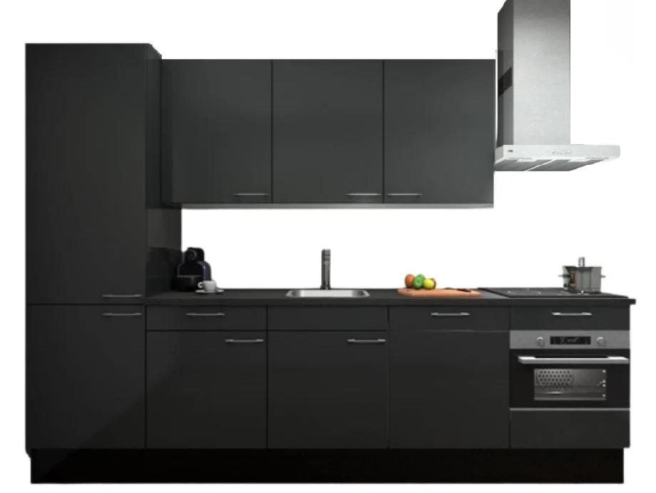 Keuken Dark Grey 300cm compleet - Levering binnen 14 dagen!, Huis en Inrichting, Keuken | Complete keukens, Ophalen, Zo goed als nieuw