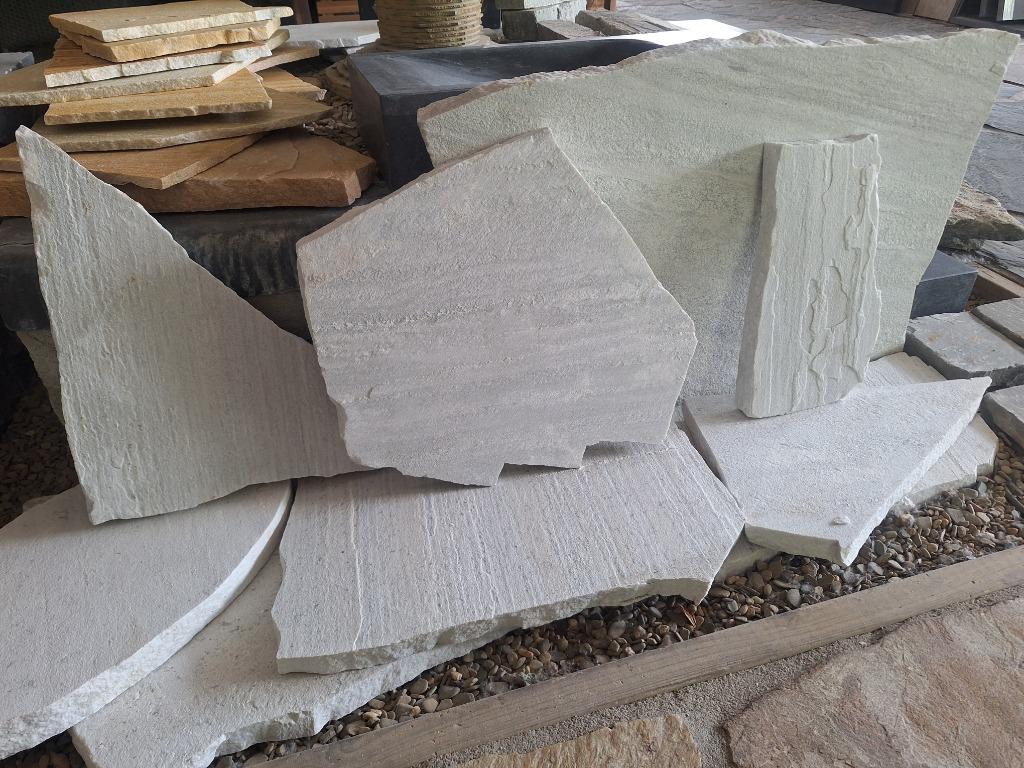 Foto 4 van Brasil White flagstones 2,5-5 cm dik € 44,95 per m2 incl btw