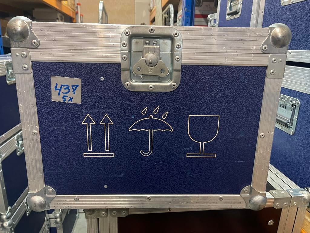 PRO FLIGHTCASES 43x38cm 28+3cm Hoog Klapdeksel Case nr.43, Ophalen, Zo goed als nieuw, Overige instrumenten, Flightcase