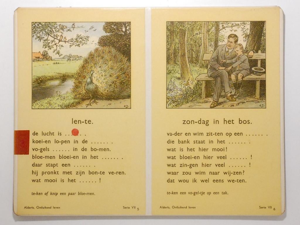 Lente & Zondag in het bos - Ontluikend Leven E.A. Alderts, Antiek en Kunst, Verzenden, Natuur en Biologie