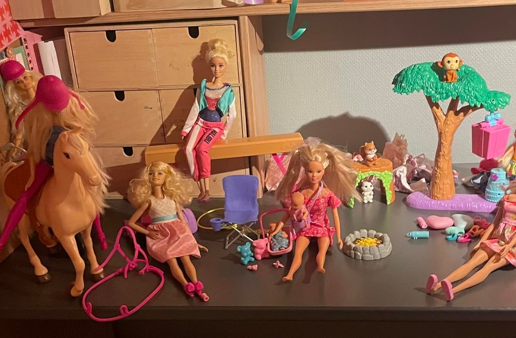 Barbie spullen, Ophalen of Verzenden, Gebruikt, Poppenhuis