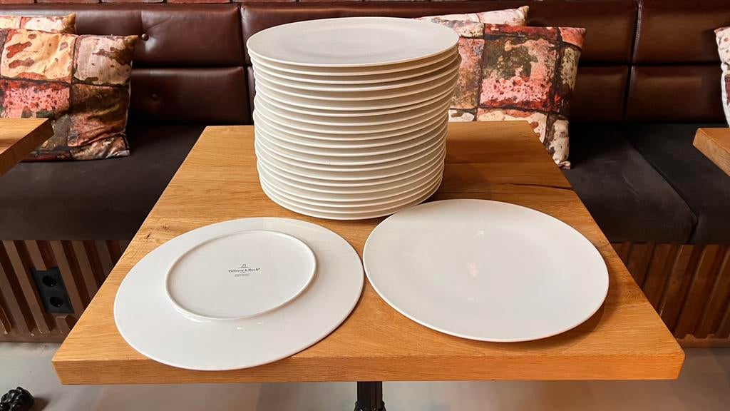 Pannenkoek- of pizzaborden doorsnede 32cm, Huis en Inrichting, Keuken | Servies, Ophalen, Gebruikt, Bord(en), Overige stijlen