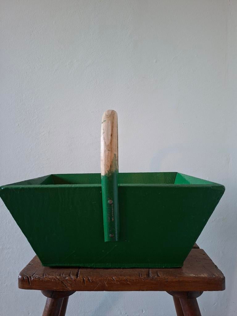 Oud houten plukbak Franse brocante, Ophalen of Verzenden