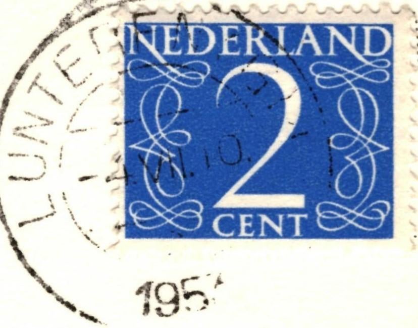 965515 Lunteren Gld Kampeercentrum De Wildwal 1953 Gelopen, Ophalen of Verzenden, 1940 tot 1960, Gelopen, Gelderland