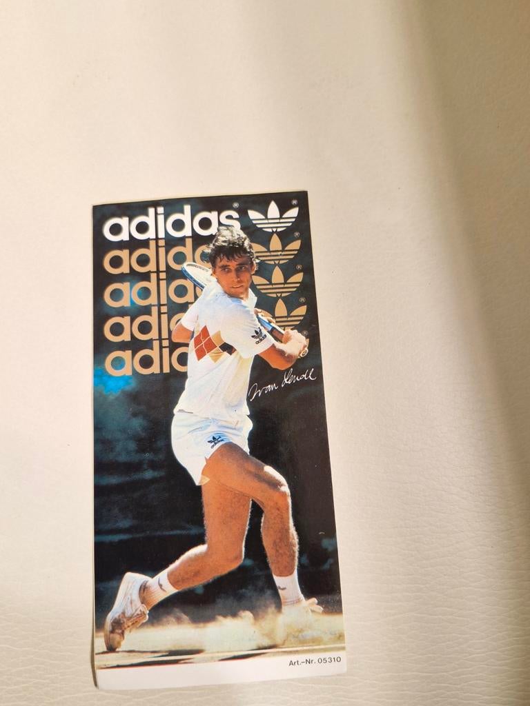5203 Sticker Adidas Tennis Ivan Lendl, Ophalen of Verzenden, Zo goed als nieuw