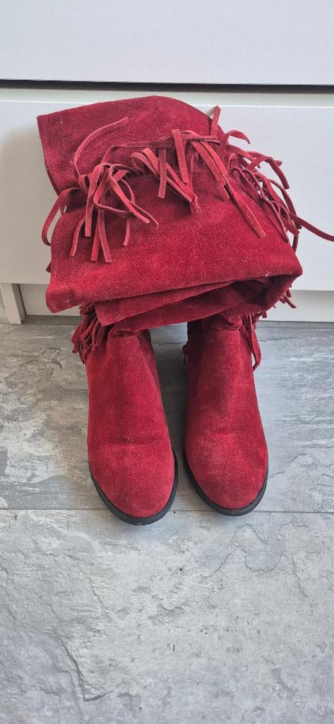 Country laarsen rood, Ophalen, Zo goed als nieuw, Rood, Sneakers of Gympen