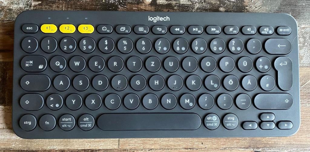 Logitech Bluetooth toetsenbord (Duits), Computers en Software, Logitech, Ophalen of Verzenden, Draadloos, Overige indelingen