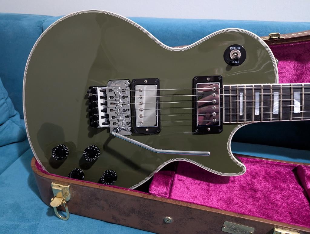 Gibson Les Paul Axcess Custom Floyd Rose Limited Olive Drab, Ophalen of Verzenden, Gebruikt, Solid body, Gibson