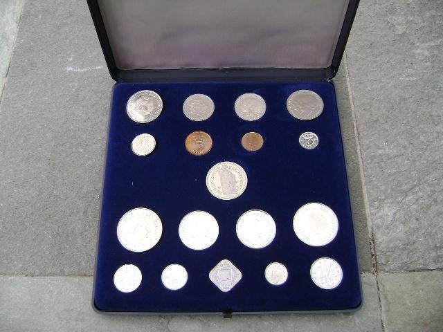 Jaarset 1980 met de muntenvan het Koninkrijk der Nederlanden, Postzegels en Munten, Munten | Nederland, Ophalen of Verzenden, Koningin Beatrix