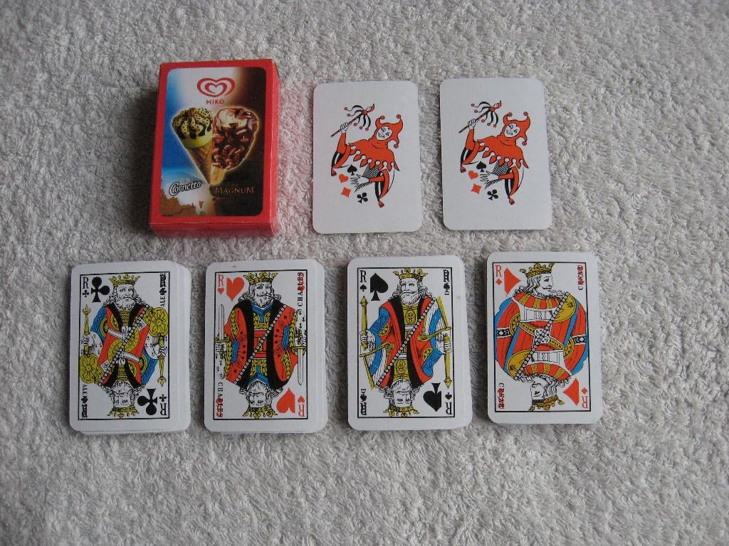 Mini kaartspel MIKO in nieuwstaat (Magnum & Cornetto), Ophalen of Verzenden, Gebruikt, Kwartet(ten)