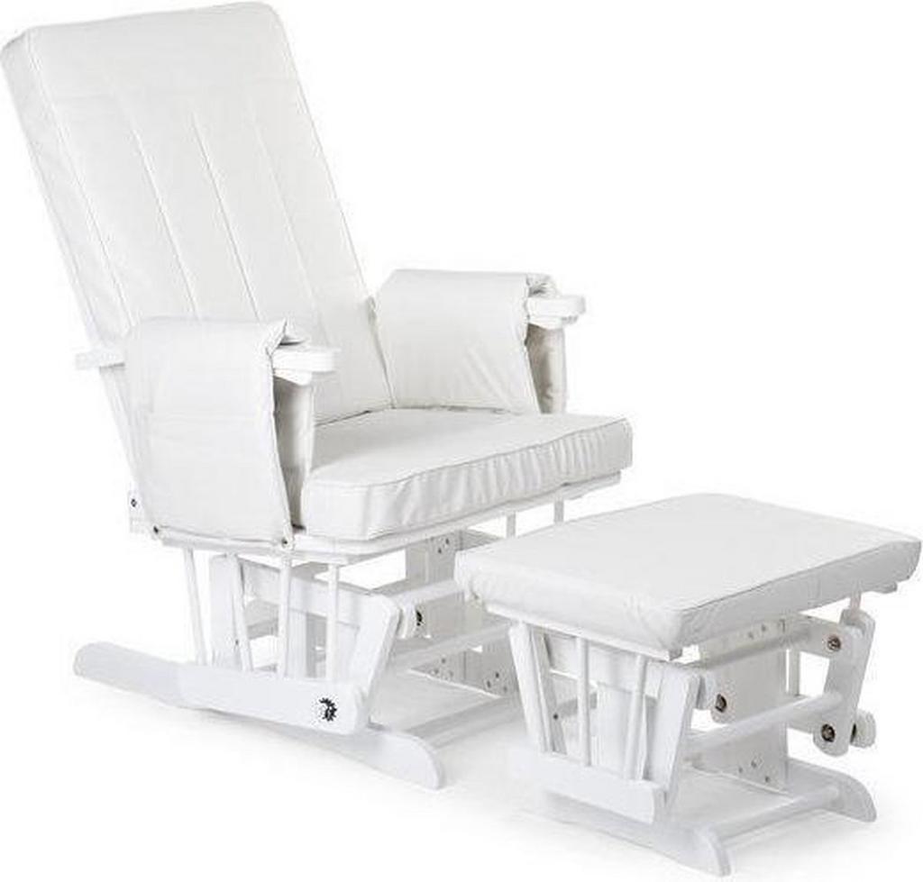 CHILDWOOD – GLIDING CHAIR SQUARE BEUK WIT MET VOETENBANK, Ophalen