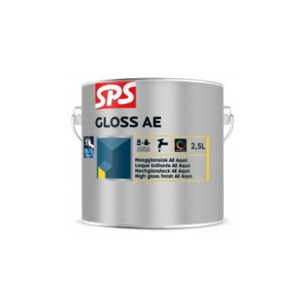 SPS GLOSS AE 9010 2,5L – Hoogglans Lakverf Binnen/Buiten, Wit, Nieuw, Maximum, Lak