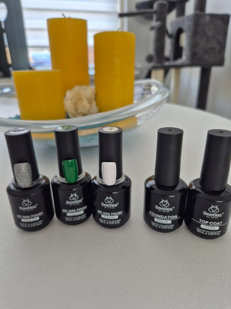 Beetles Gellak Set - Diverse Kleuren, Overige kleuren, Ophalen of Verzenden, Zo goed als nieuw, Handen en Nagels