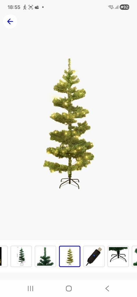 Kerstboom spiraal vorm, Ophalen