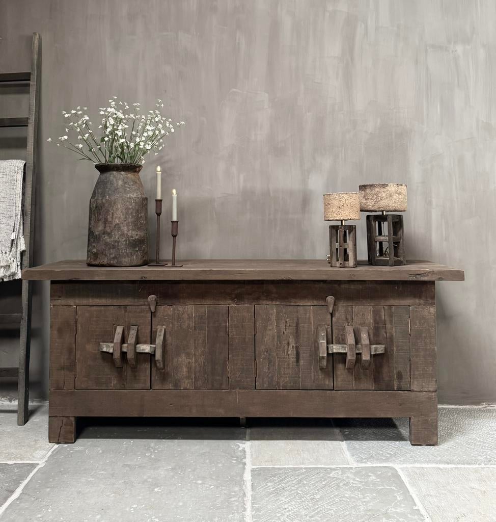 Tv meubel Driftwood 180cm, Ophalen, 25 tot 50 cm, 150 tot 200 cm, Minder dan 100 cm