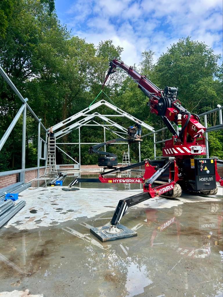 Hoeflon C6 met machinist - compactkraan huren