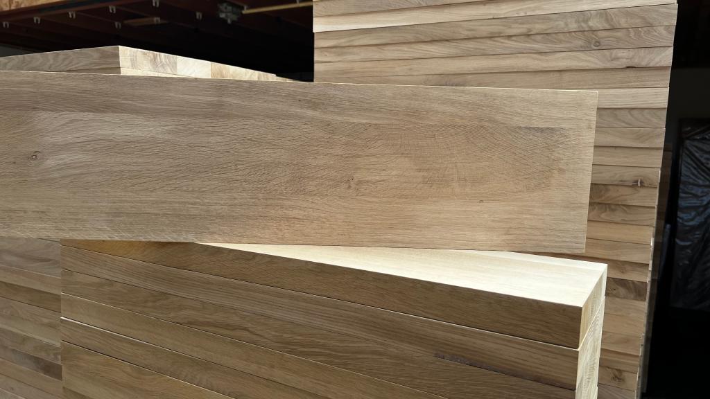 Massief eiken traptreden 90x22x4cm OP VOORRAAD A-kwaliteit, Ophalen, 30 cm of meer, 50 tot 150 cm, Nieuw