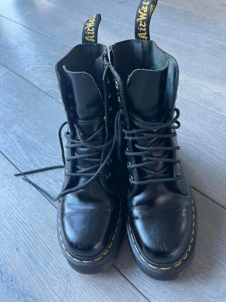 Dr. Martens Jadon Platform Boots - Maat 38 - OPHALEN!, Zwart, Lage of Enkellaarzen, Ophalen of Verzenden, Zo goed als nieuw