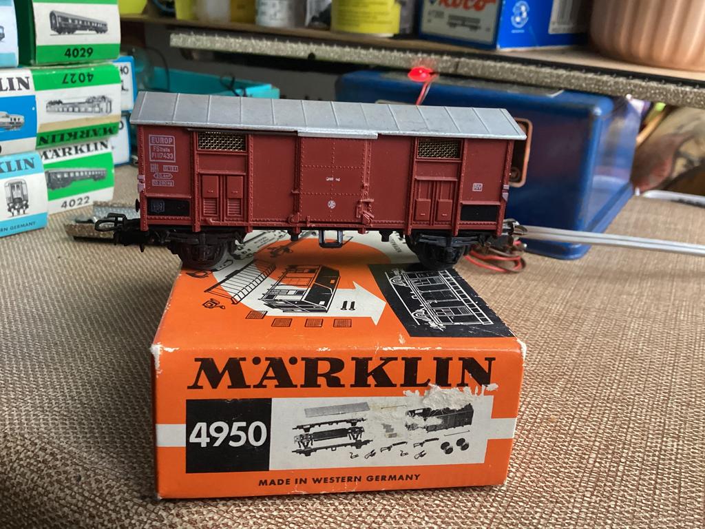 Marklin 4950 FS reeds gebouwde goederenwagen ovp, Wisselstroom, Wagon, Ophalen of Verzenden, Zo goed als nieuw