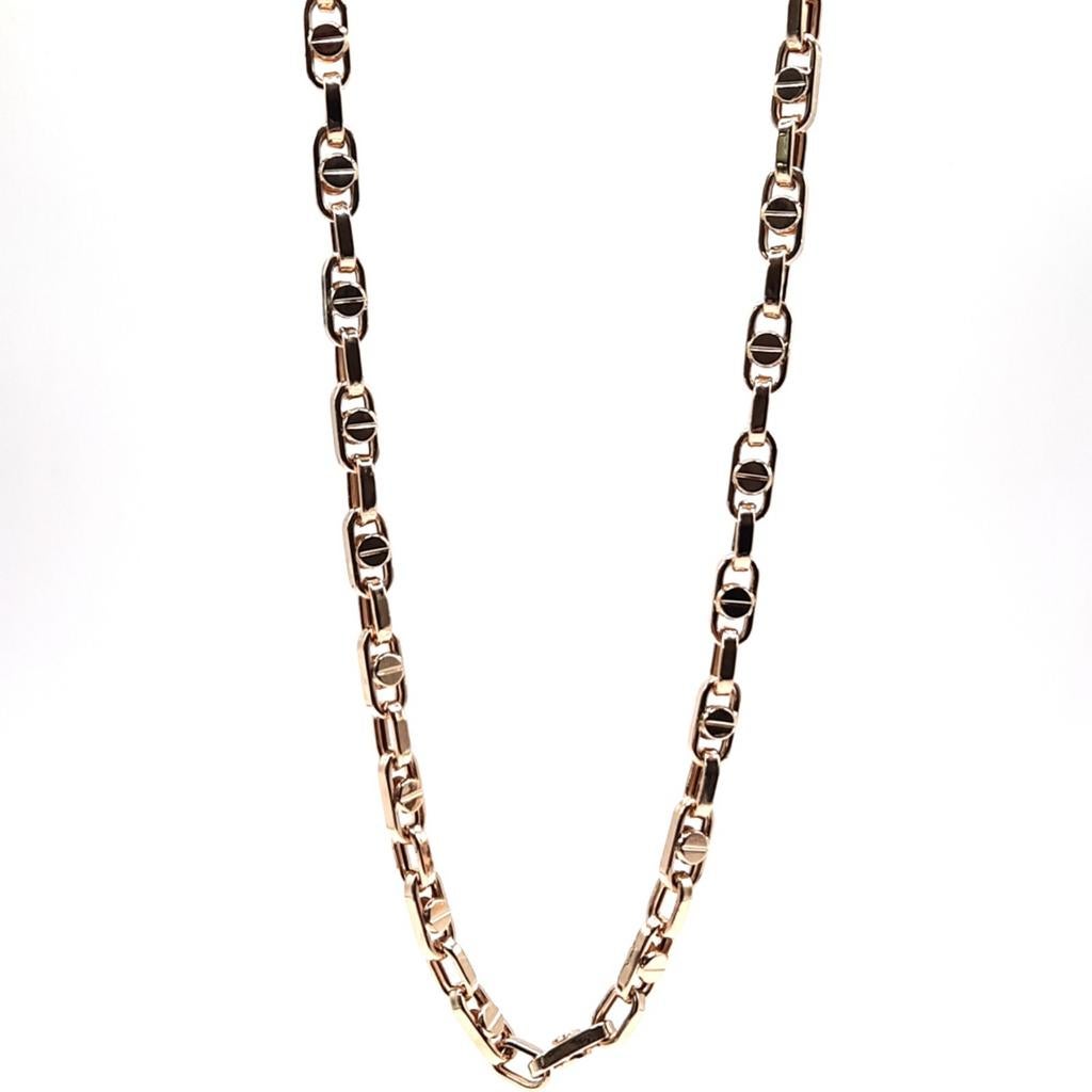 Gouden fantasie ketting 14kt, Www.bredajuwelier.nl, Nieuw, Ophalen of Verzenden, Www.bredajuwelier.nl