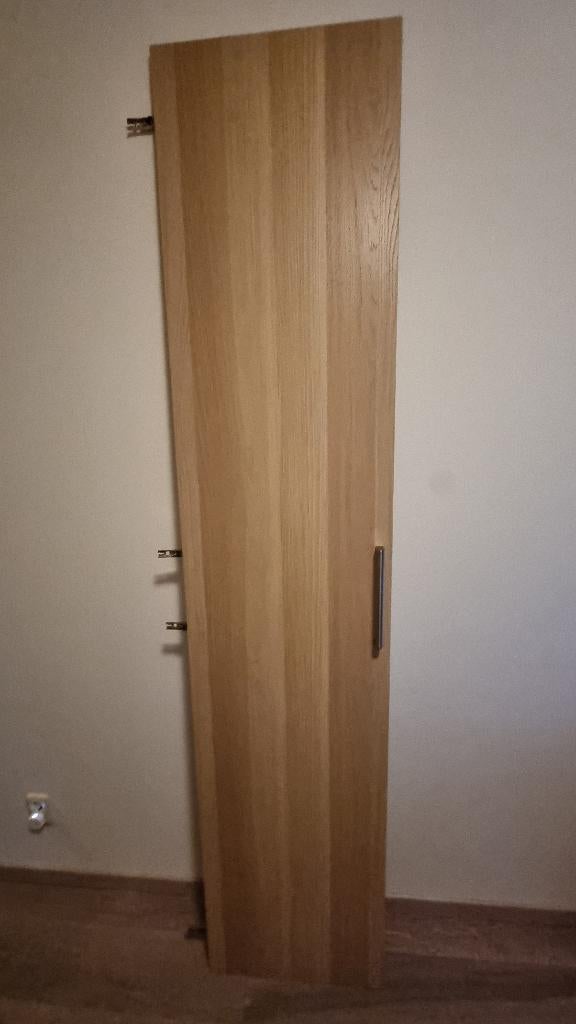 Ikea PAX FORSAND Deur, wit gelazuurd eikeneffect, 50x229 cm, Ophalen, Zo goed als nieuw, 50 tot 100 cm, 200 cm of meer