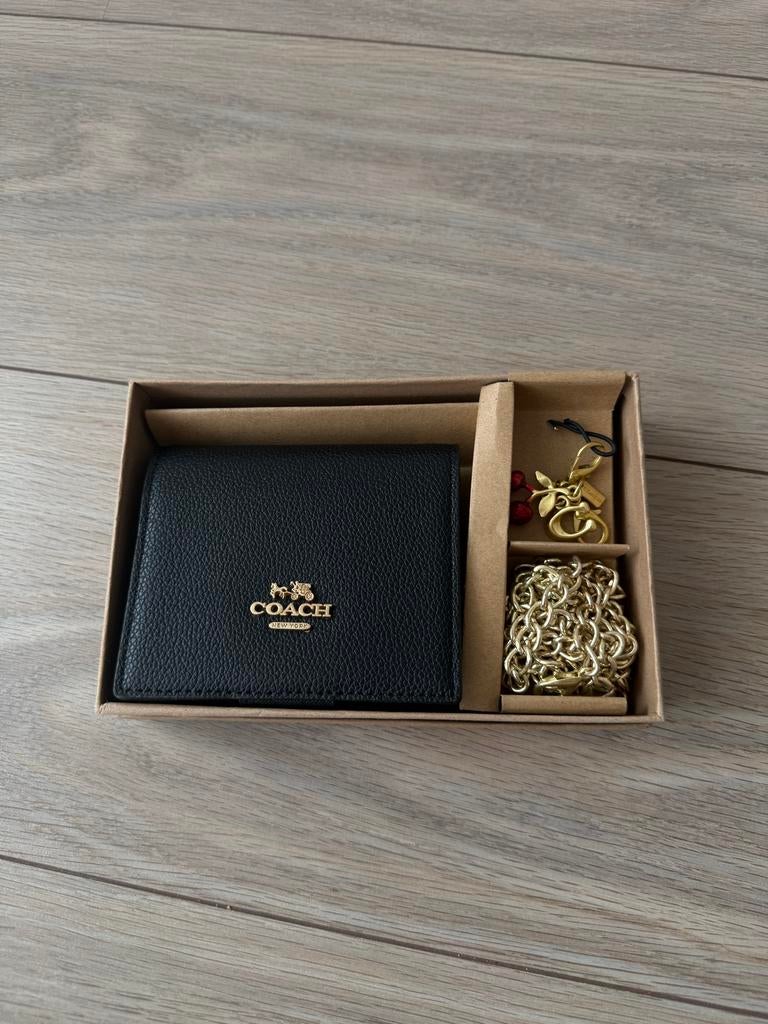 Coach Zwarte Portemonnee met Accessoires, Sieraden, Tassen en Uiterlijk, Portemonnees, Overige merken, Zwart, Ophalen of Verzenden
