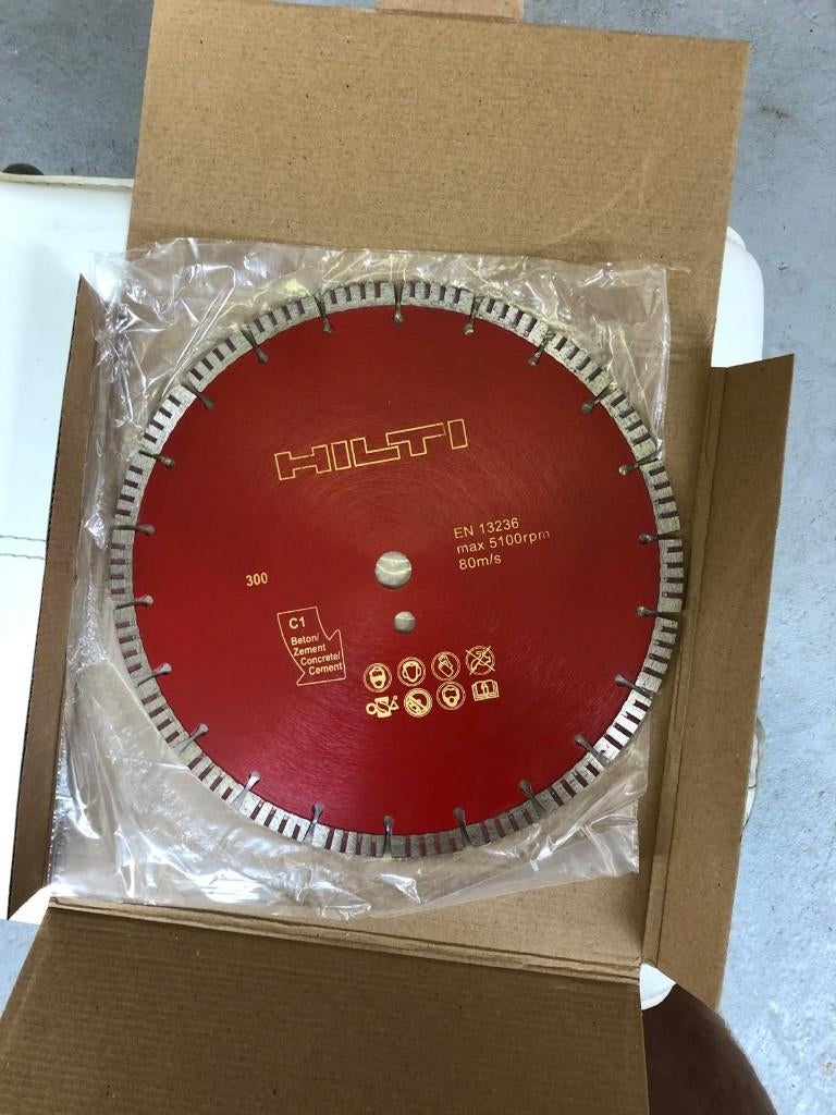 Hilti diamantzaagblad/diamantschijf 300 mm asgat 20 mm, Ophalen of Verzenden, Nieuw