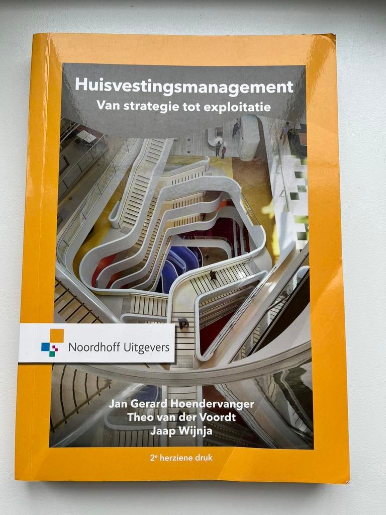 Jan Gerard Hoendervanger - Huisvestingsmanagement, Boeken, Jan Gerard Hoendervanger; Jaap Wijnja; Theo van der Voordt, Ophalen of Verzenden