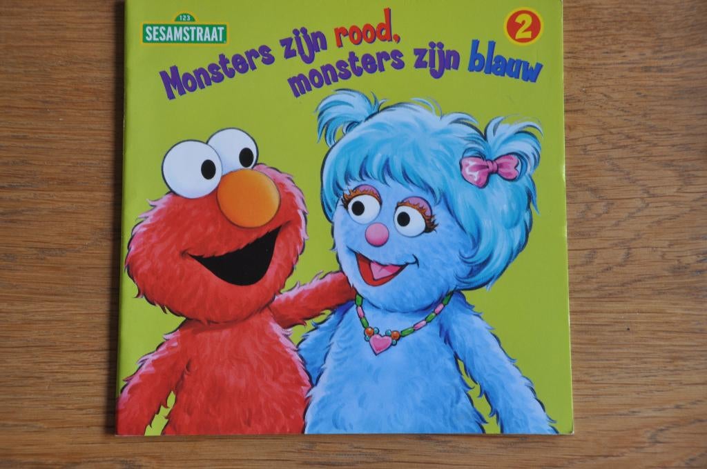Monsters zijn rood, monsters zijn blauw (Sesamstraat), Boeken, Kinderboeken | Baby's en Peuters, 3 tot 4 jaar, Ophalen of Verzenden