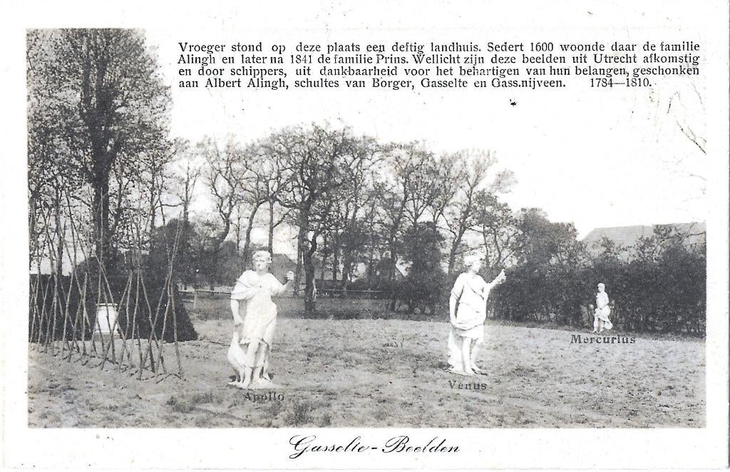 AK Gasselte - Beelden, Verzenden, Voor 1920, Gelopen, Drenthe