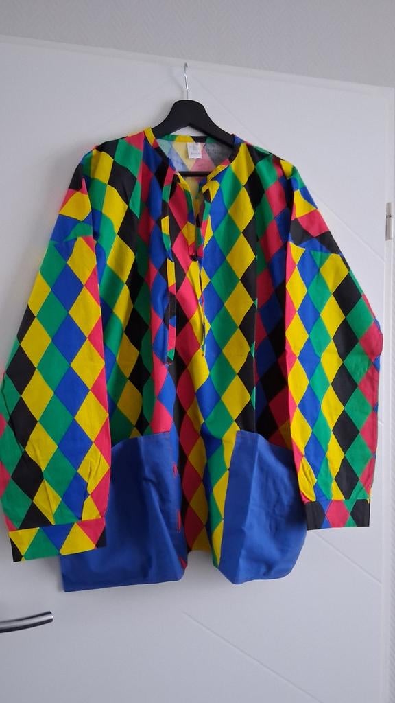 Carnavalskleding Harlekijn Ruitjes Maat EL, Ophalen, Carnaval, Maat 42/44 (L), Kleding