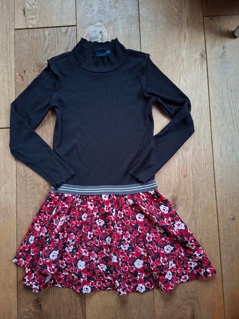 Leuk jurkje Like Flo maat 134, Kinderen en Baby's, Kinderkleding | Maat 134, Like Flo, Meisje, Ophalen of Verzenden, Zo goed als nieuw