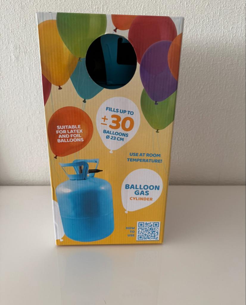 Gebruikte Helium Tank voor Ballonnen, Ophalen, Gebruikt, Feestartikel, Verjaardag