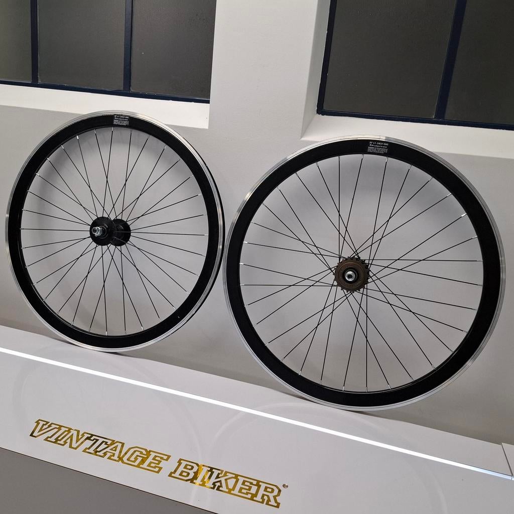 26x 1 3/8 inch wielset Fixie / SingleSpeed NIEUW, Fietsen en Brommers, Fietsonderdelen, Nieuw, Wiel, Ophalen
