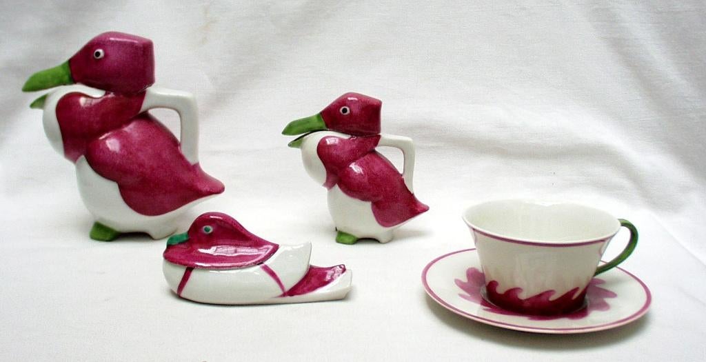 Art Deco Theeset-Edouard Marcel Sandoz., Ophalen of Verzenden